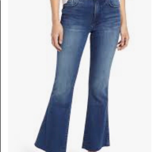 Whetherly Denim - Whetherly Grant High Rise Ankle Flare with raw hem